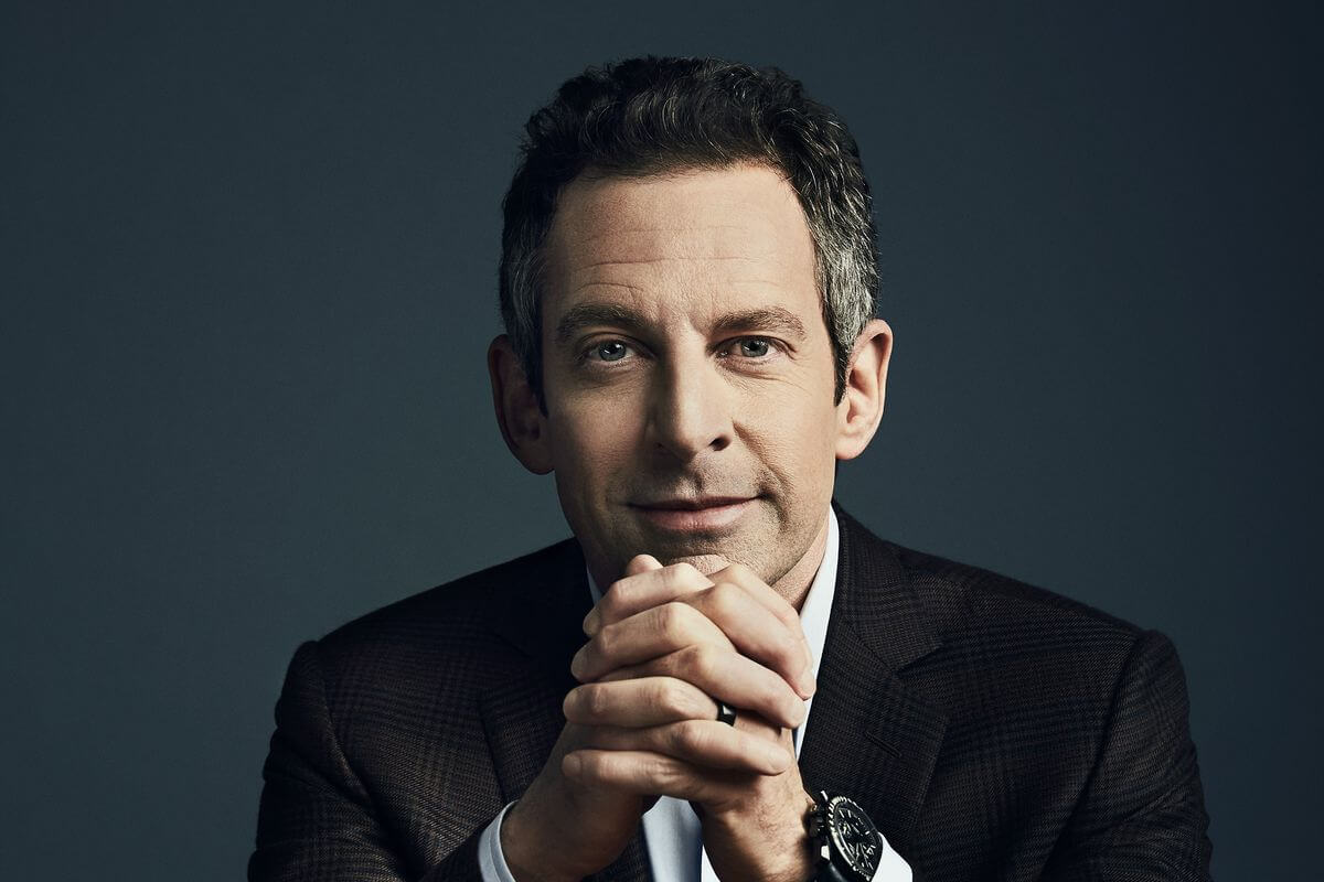 A tranquil Sam Harris.